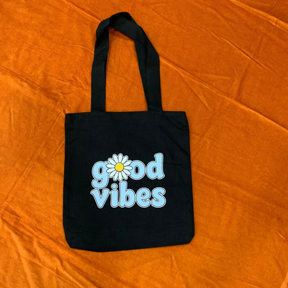 "Good Vibes" Canvas Tote Bag