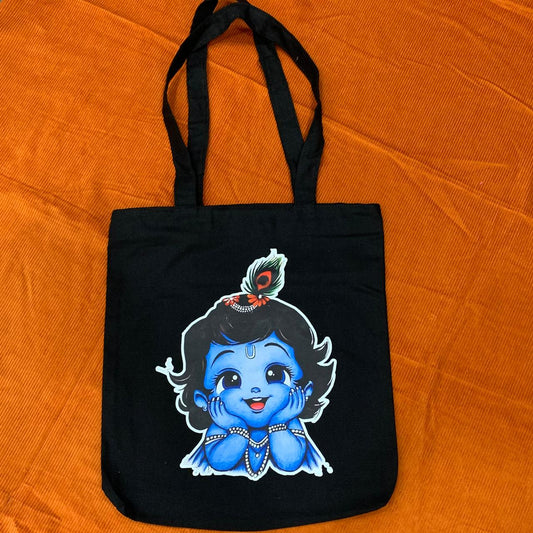 Little Krishna Canvas Tote Bag