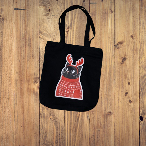 Cat Canvas Tote Bag