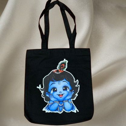 Little Krishna Canvas Tote Bag